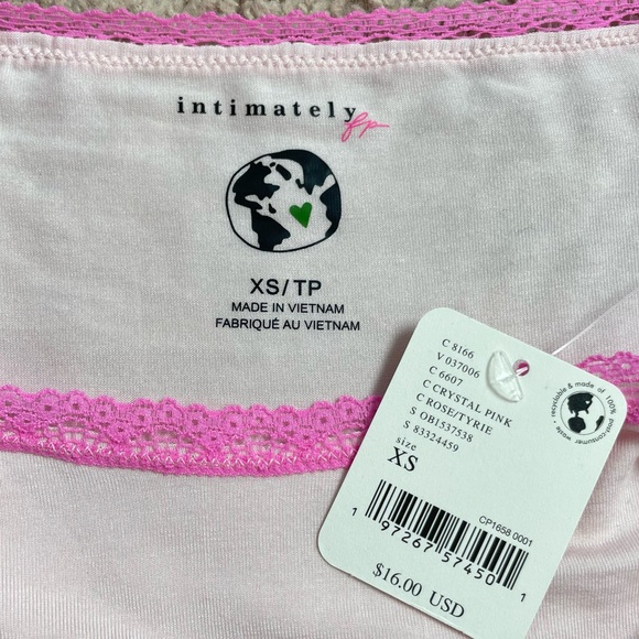 NEW Free People Intimately Care FP Low-Rise Hipster Lace-Trimmed Panty Underwear - Picture 9 of 16